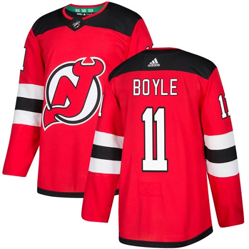 Adidas New Jersey Devils #11 Brian Boyle Red Home Authentic Stitched Youth NHL Jersey->youth nhl jersey->Youth Jersey